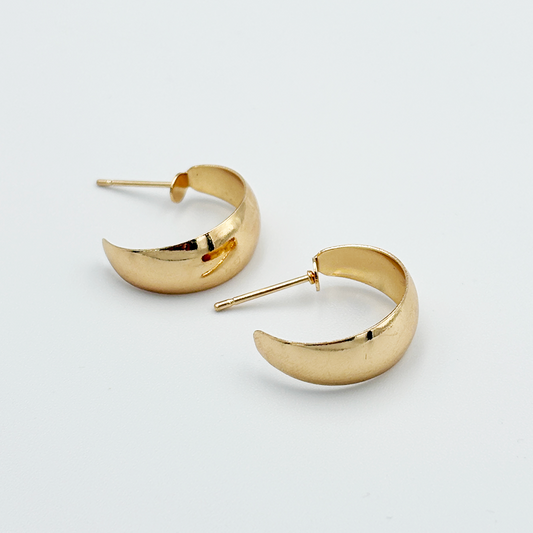 Gold Chunky Hoop Earrings MUVAYA