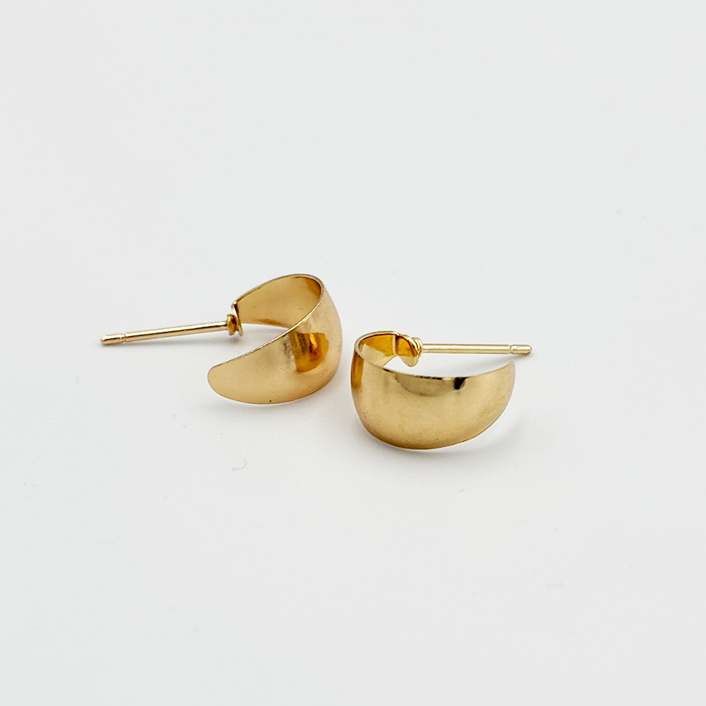 Gold Statement Hoop Earrings MUVAYA