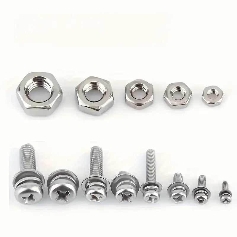 320pcs Metric Hex Nut & Bolt Set MUVAYA