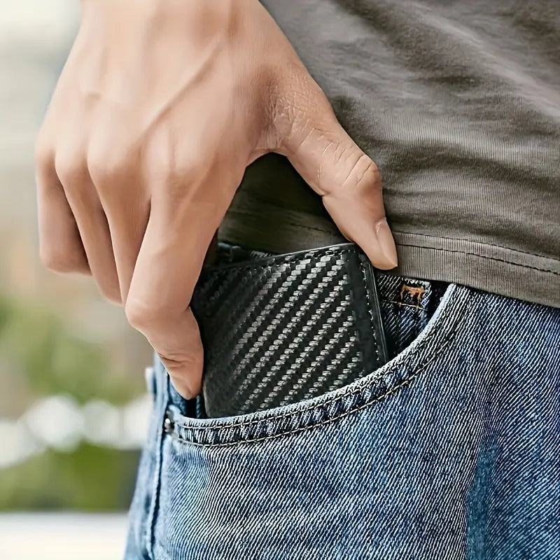 Ultra-Thin RFID-Blocking Men'S Wallet MUVAYA