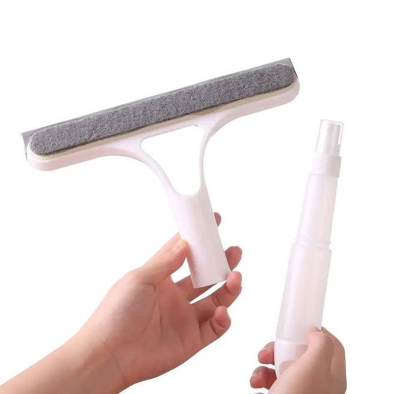 3-in-1 Mirror Scraper with Removable Microfiber Cloth MUVAYA