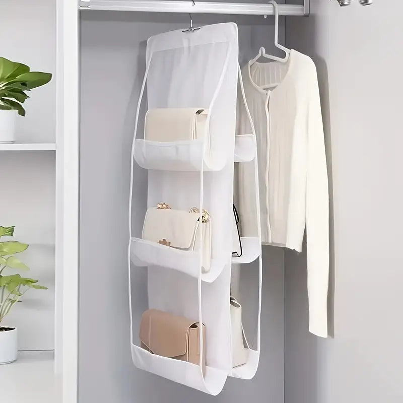 6-Pocket Hanging Handbag Organizer MUVAYA