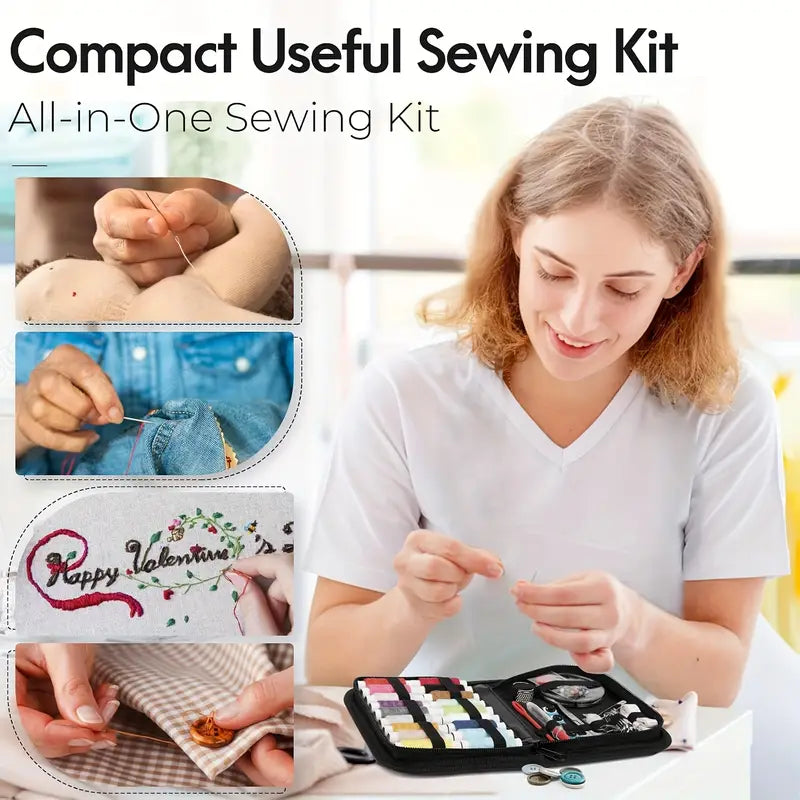 Deluxe Sewing Kit for Home & Travel MUVAYA