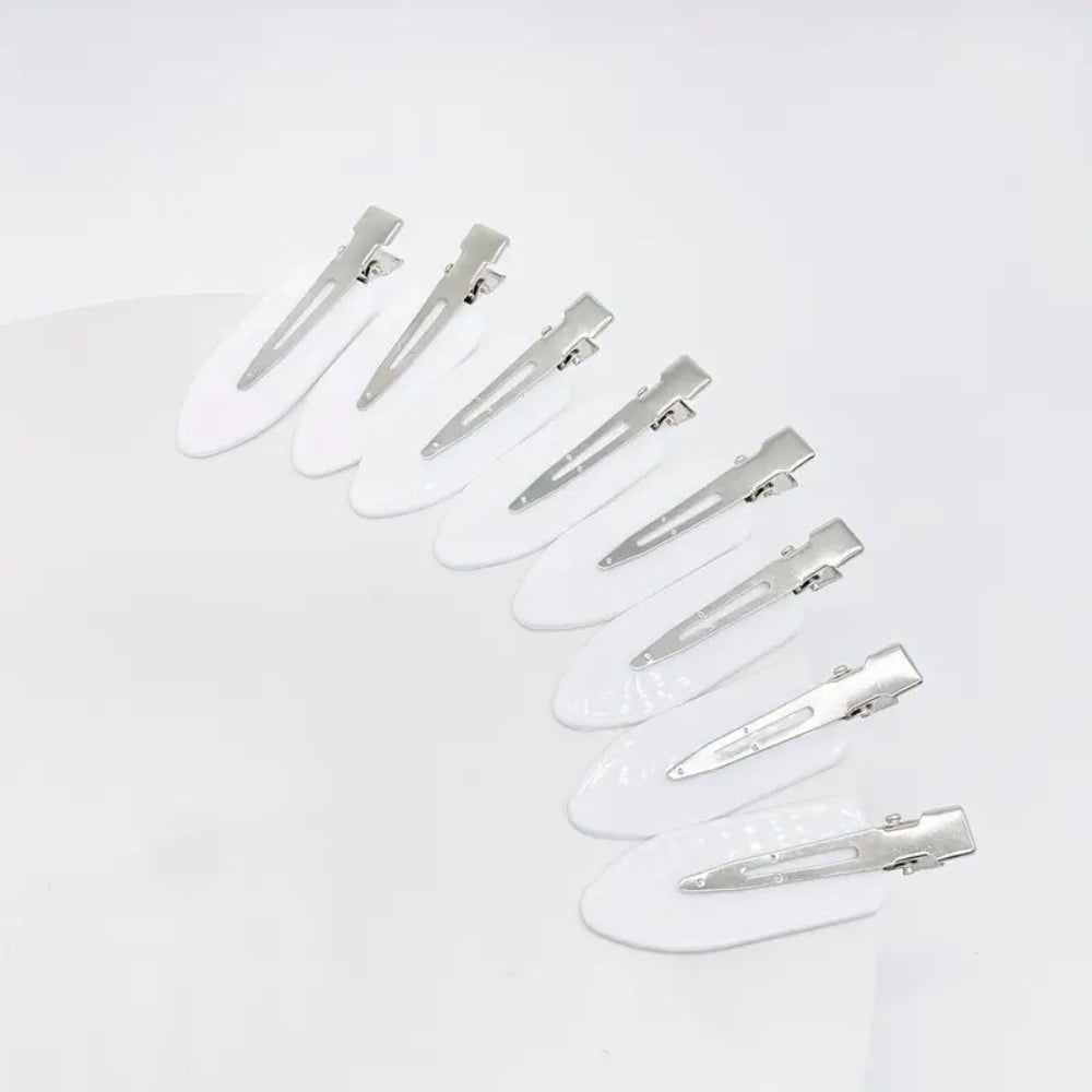 White Hair Clips (8pcs) MUVAYA