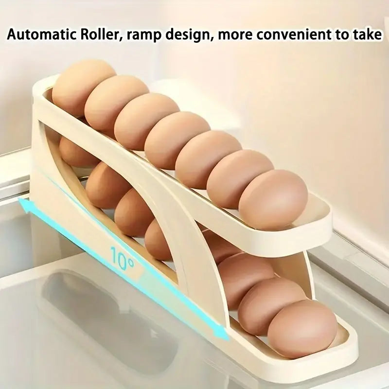 Rolling Egg Holder for Fridge Side Door MUVAYA
