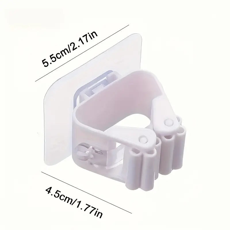 6pcs Wall-Mounted Mop and Broom Rack MUVAYA