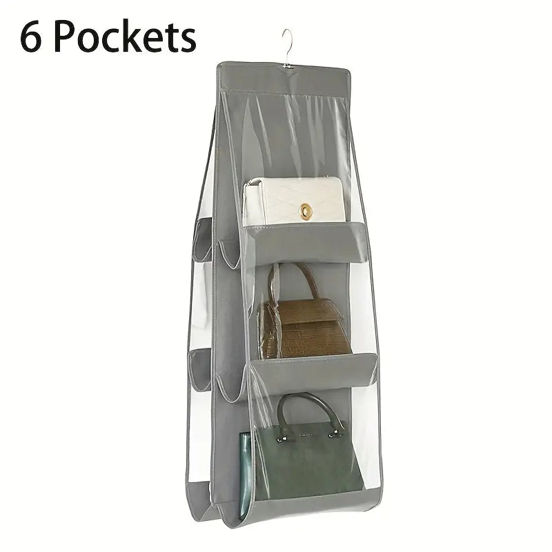6-Pocket Hanging Handbag Organizer MUVAYA