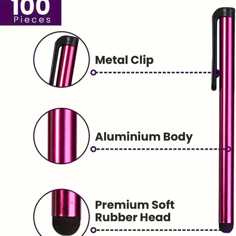 25pcs Stylus Pen Set Battery-Free Compatible with Smartphones Tablets and Laptops MUVAYA