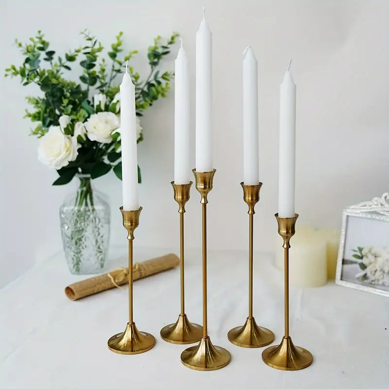 6Pcs Retro Detachable Candlestick Holder Set MUVAYA