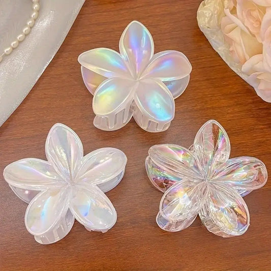 1pc Elegant Iridescent Flower Hair Clip MUVAYA