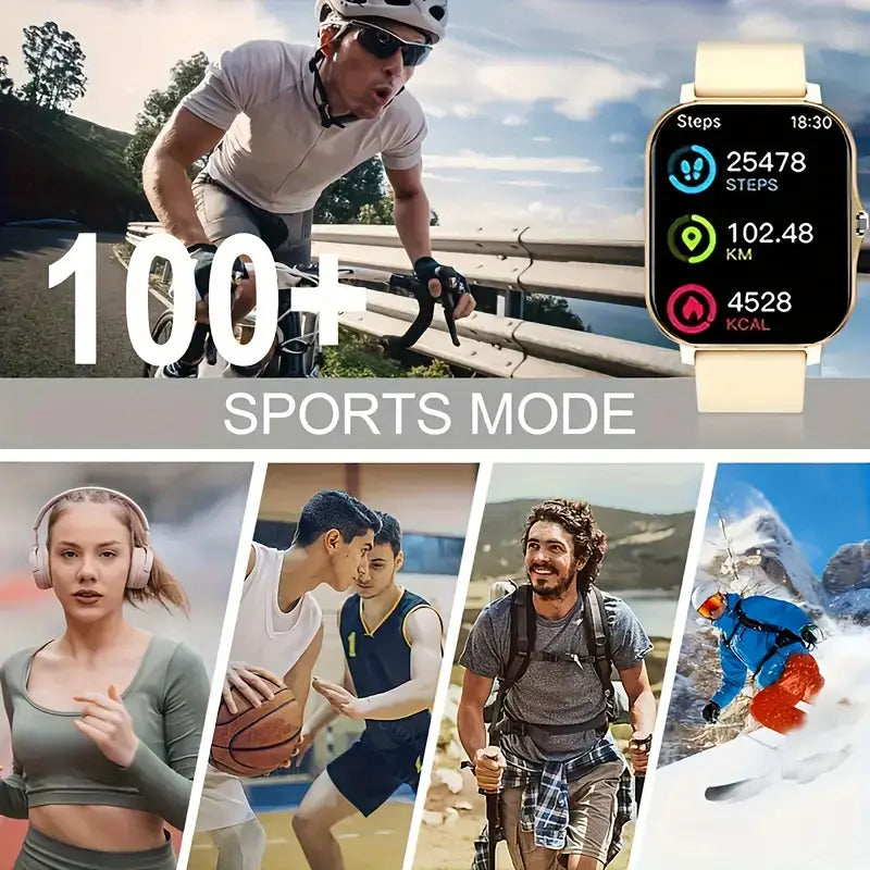 Full Touch Smartwatch with Wireless Calling and Fitness Tracker MUVAYA