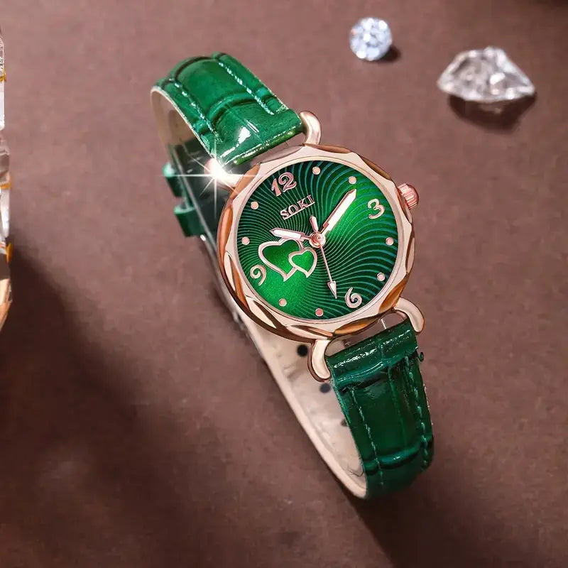 6pcs Women's Quartz Watch Set MUVAYA