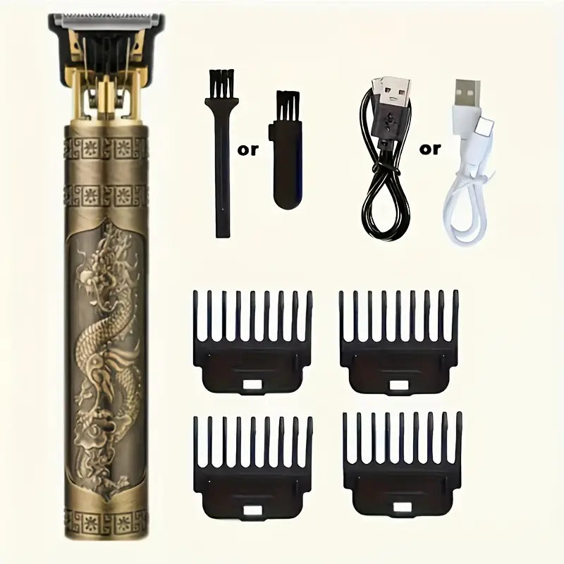 Wireless Electric Hair Clipper with 4-in-1 Cordless Trimmer MUVAYA