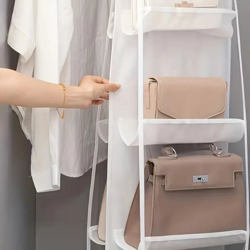 6-Pocket Hanging Handbag Organizer MUVAYA