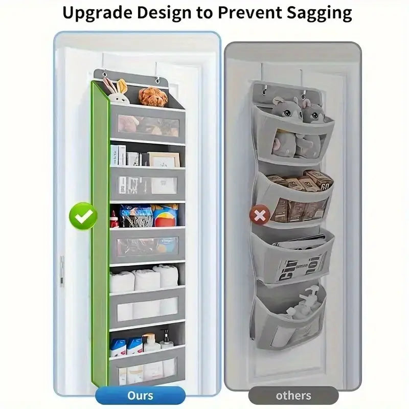 Heavy-Duty 5-Tier Behind-Door Organizer Rack MUVAYA