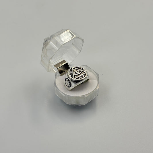 Classic Retro Geometric Patterned Punk Men'S Women'S Ring - MUVAYA