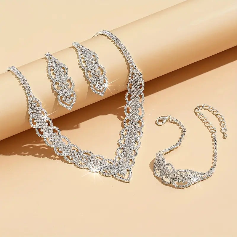 Elegant Rhinestone Jewelry Set MUVAYA