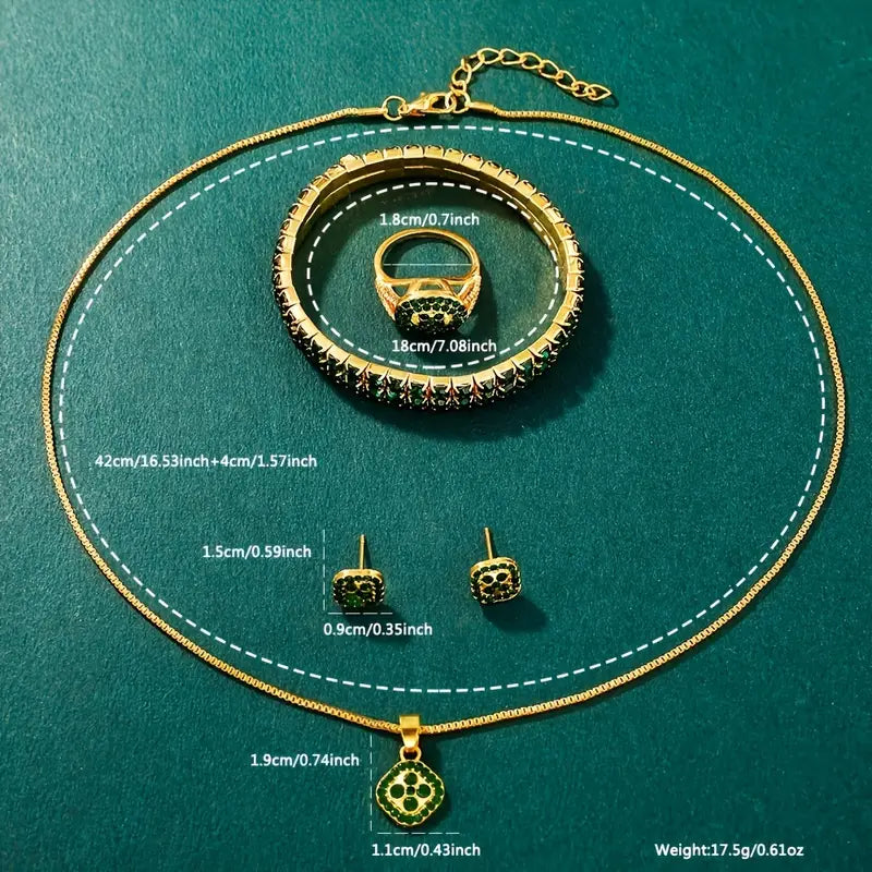 5pcs Ladies Elegant Glamorous Quartz Watch Set MUVAYA