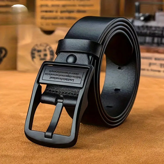 Men's Belt Vintage Pin Buckle Double-Sided Strap MUVAYA