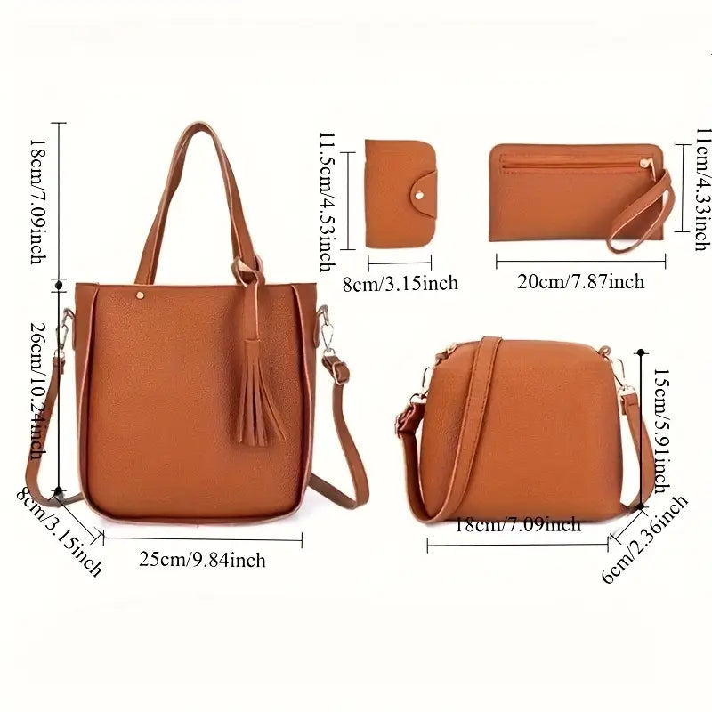 4pcs Women's Shoulder Bags MUVAYA
