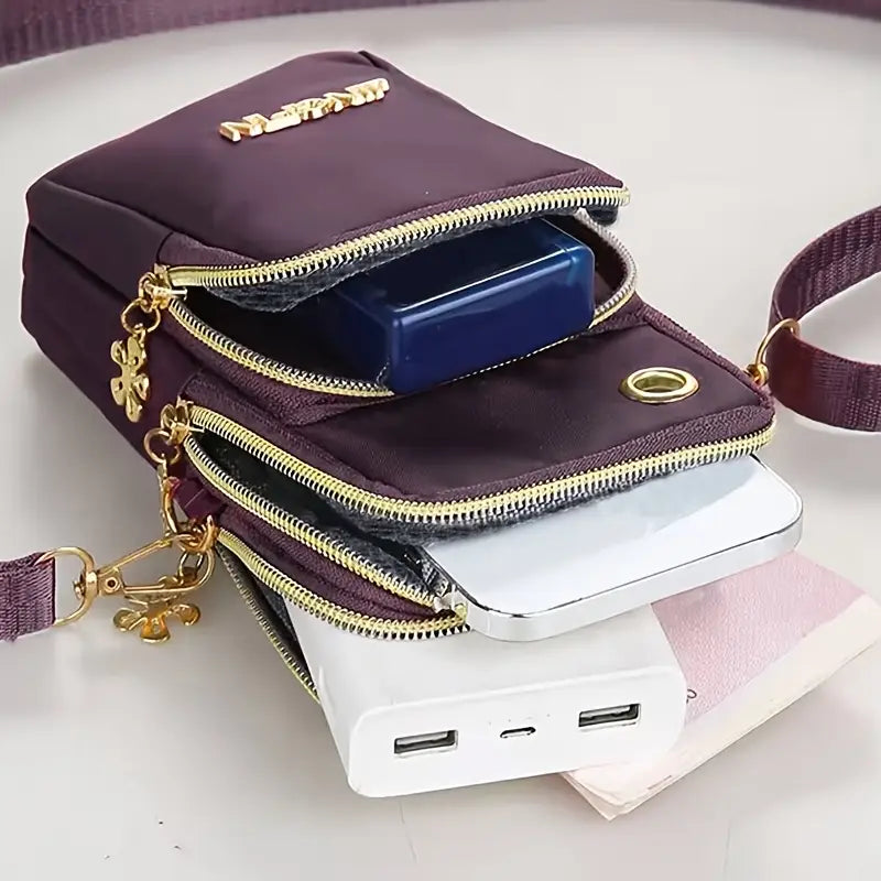 Unisex Lightweight Nylon Crossbody Phone Bag MUVAYA