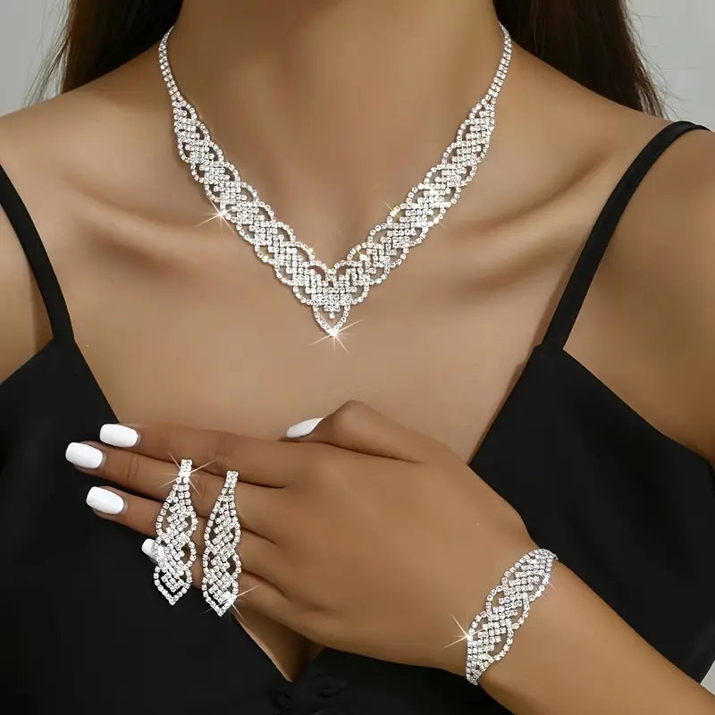 Elegant Rhinestone Jewelry Set MUVAYA