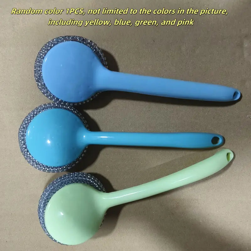Stainless Steel Scrub Sponges with Ergonomic Handles MUVAYA