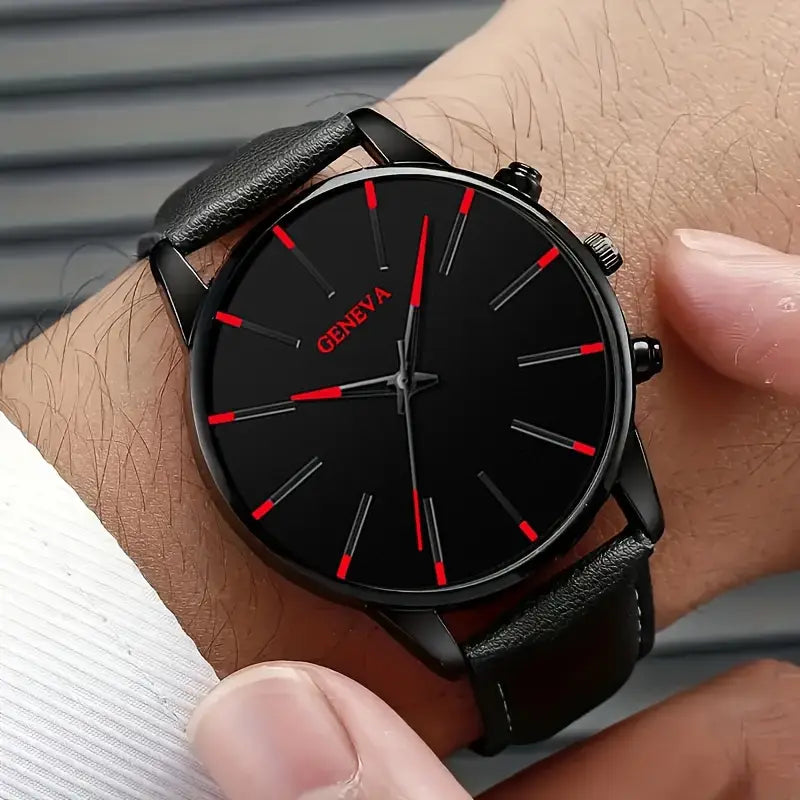 Men's Fashion Round Quartz Watch MUVAYA