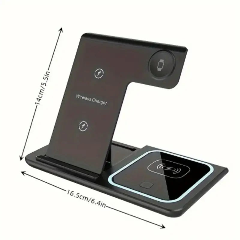 3-in-1 Foldable Wireless Charging Station for Multiple Devices MUVAYA