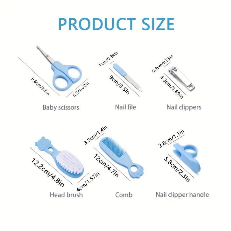 6pcs Newborn Nail & Hair Daily Care Set MUVAYA