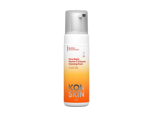 ICON SKIN - Shine Bright Vitamin C & Enzyme Cleansing Foam - 175 ml - MUVAYA