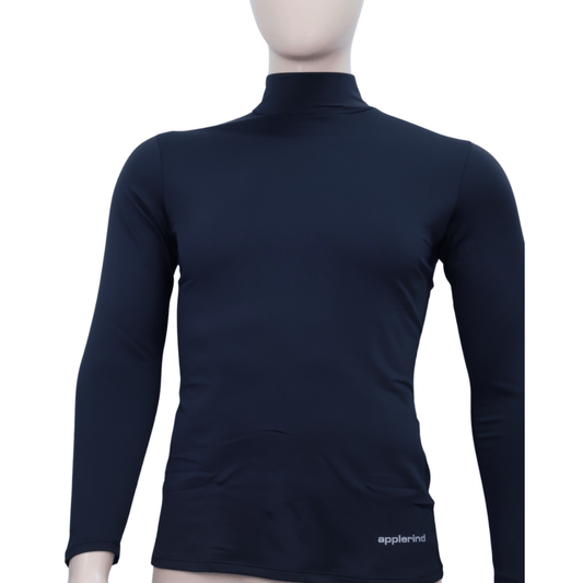 Lady's Highneck longsleeve Side mesh - MUVAYA