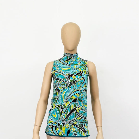 Lady's Highneck SleeveLess T-shirt - MUVAYA