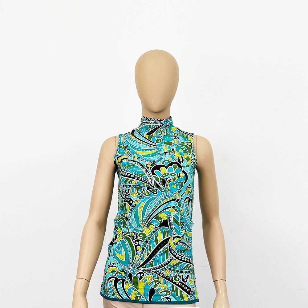 Lady's Highneck SleeveLess T-shirt - MUVAYA