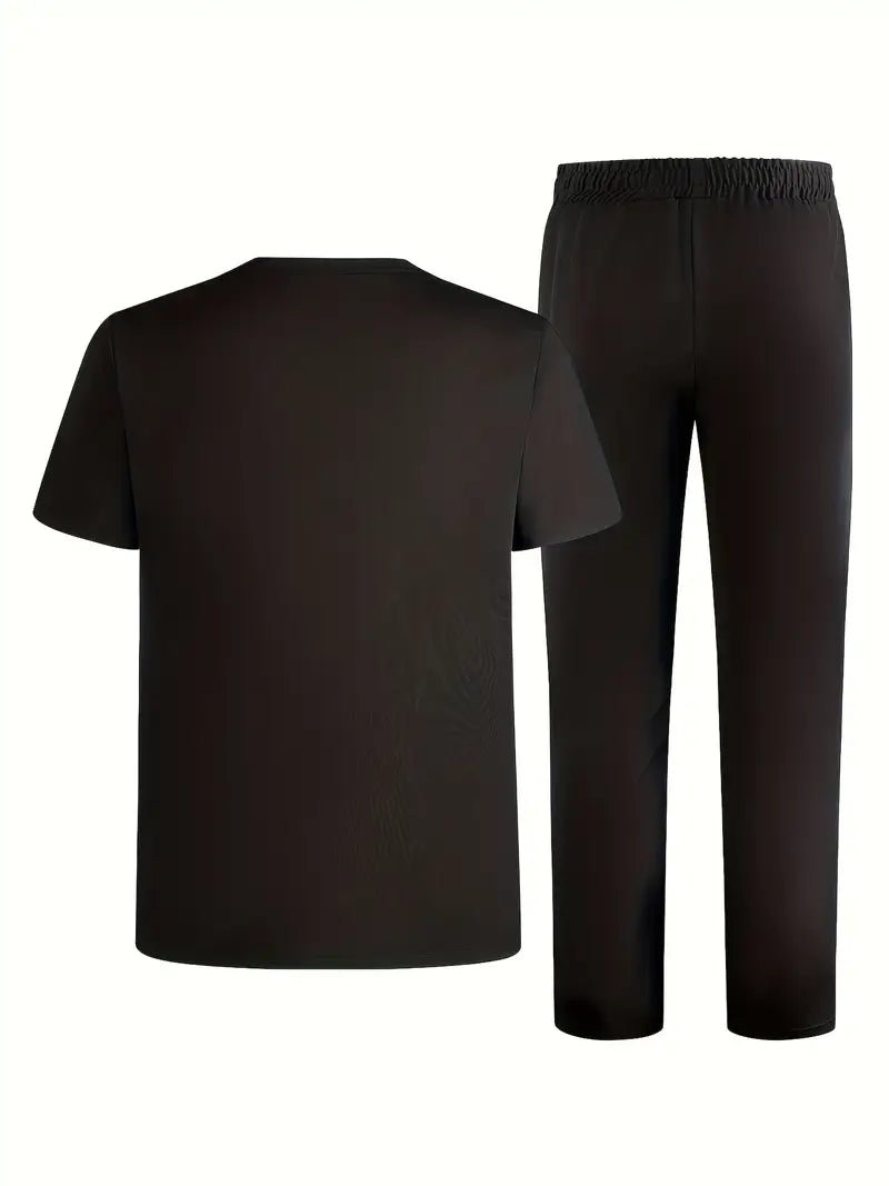 Men'S Casual Sports Two - Piece Set Short Sleeve - MUVAYA