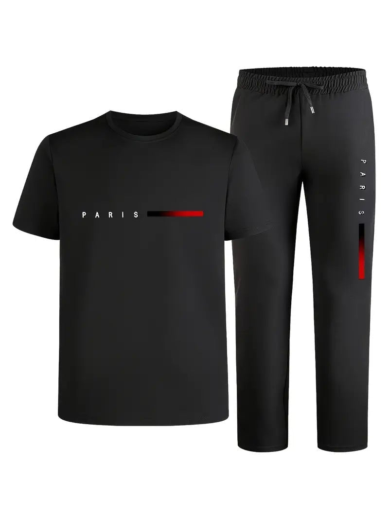 Men'S Casual Sports Two - Piece Set Short Sleeve - MUVAYA
