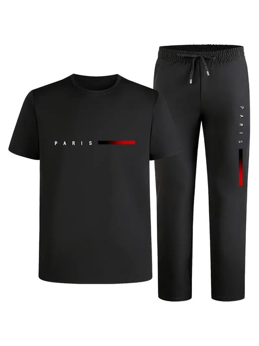 Men'S Casual Sports Two - Piece Set Short Sleeve - MUVAYA