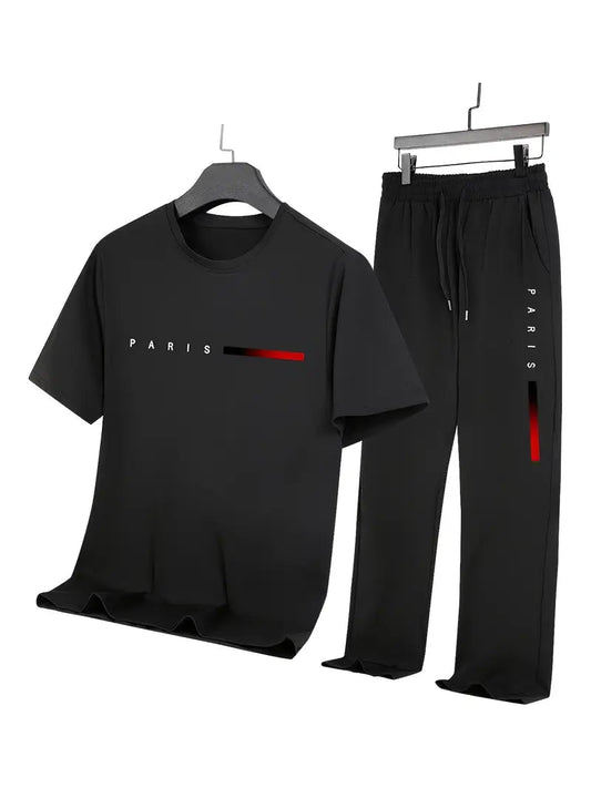 Men'S Casual Sports Two - Piece Set Short Sleeve - MUVAYA