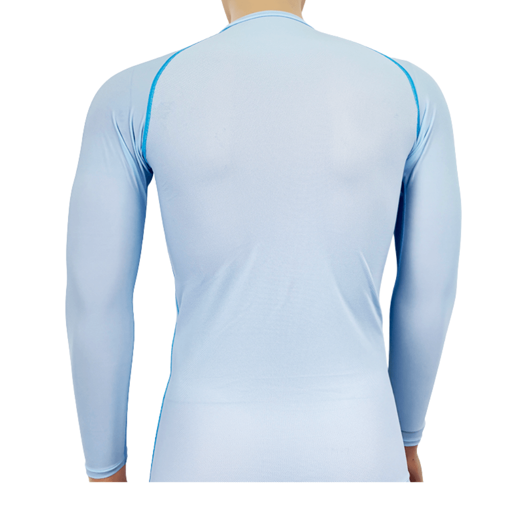 Men´s CrewNeck LongSleeve Back Mesh T-Shirt - MUVAYA