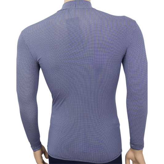 Men's HighNeck LongSleeve R Print Shirt - MUVAYA