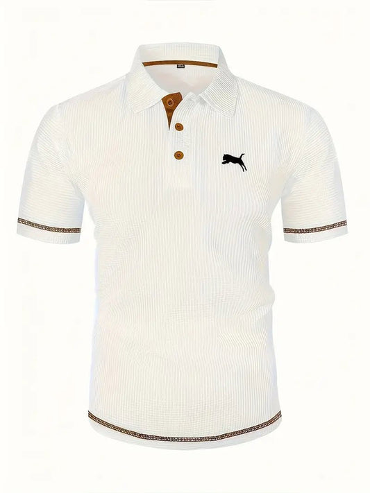 Men'S Summer Short Sleeve Button - Up Shirt - MUVAYA