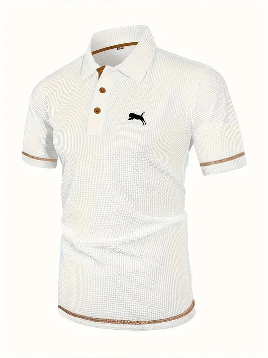 Men'S Summer Short Sleeve Button - Up Shirt - MUVAYA