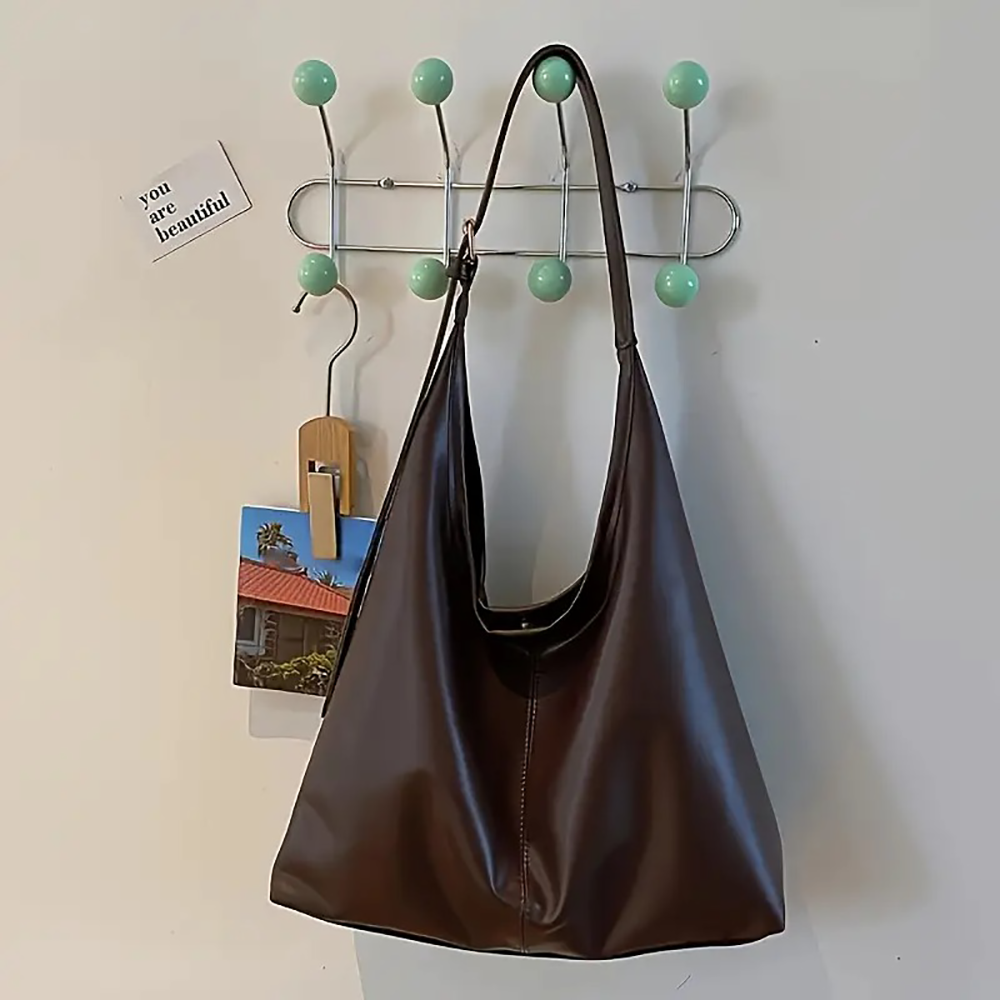 Retro Commuter Textured Shoulder Bag for Women MUVAYA