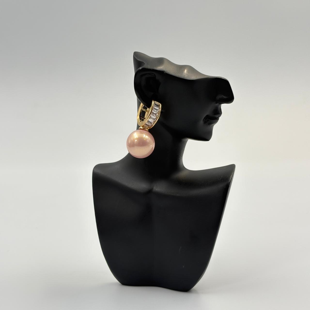 Pink Pearl Earrings - MUVAYA