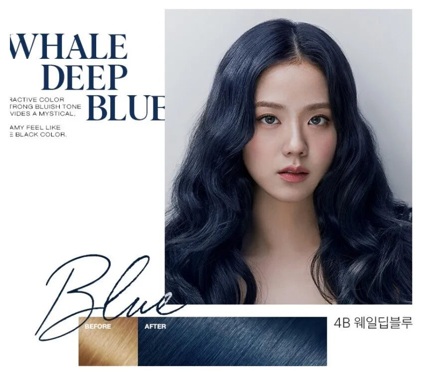 Mise En Scene Hello Bubble Hair Color 4B - Whale Deep Blue Mise En Scene