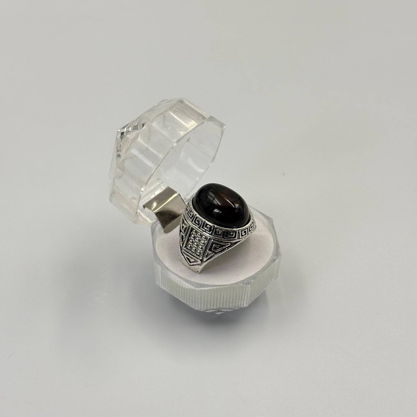 Unisex Gemstone Natural Stone Tiger Eye Ring - MUVAYA