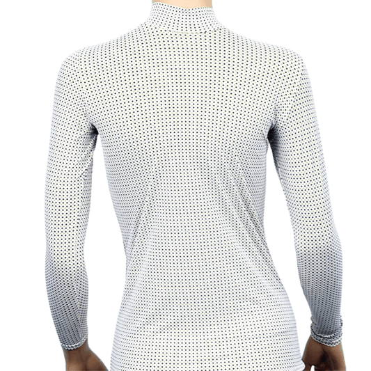 Women's High Neck LongSleeve Print T-Shirt - MUVAYA