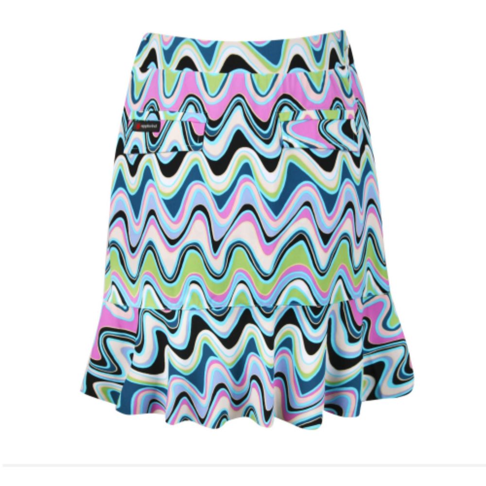 Women's Wavy Pattern Golf Skirt MUVAYA