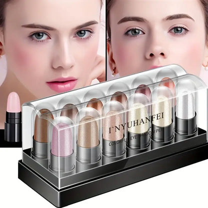 12-Color Eyeshadow and Highlighter Set MUVAYA