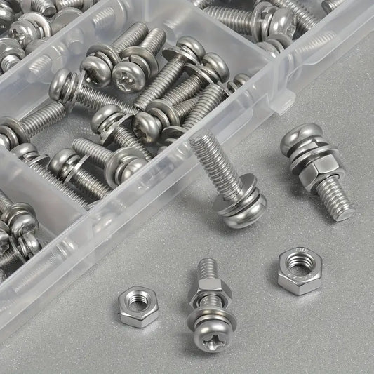 320pcs Metric Hex Nut & Bolt Set MUVAYA